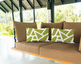 No Decorative Addition Outdoor Reversible Throw Rectangular Pillow