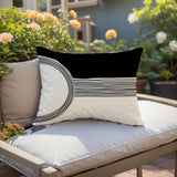 Cassie Abstract Outdoor Reversible Throw Rectangular Pillow