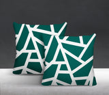 Clarion Abstract Reversible Indoor/Outdoor Square Pillow
