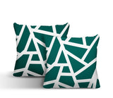 Clarion Abstract Reversible Indoor/Outdoor Square Pillow