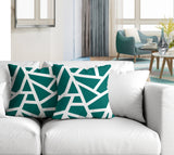 Clarion Abstract Reversible Indoor/Outdoor Square Pillow