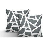 Clarion Abstract Reversible Indoor/Outdoor Square Pillow