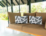 No Decorative Addition Outdoor Reversible Throw Rectangular Pillow
