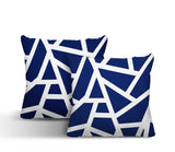 Clarion Abstract Reversible Indoor/Outdoor Square Pillow
