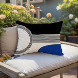 Cassie Abstract Outdoor Reversible Throw Rectangular Pillow