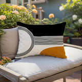Cassie Abstract Outdoor Reversible Throw Rectangular Pillow