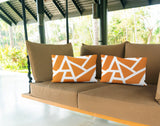 No Decorative Addition Outdoor Reversible Throw Rectangular Pillow