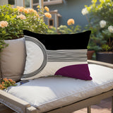Cassie Abstract Outdoor Reversible Throw Rectangular Pillow