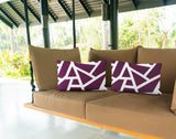 No Decorative Addition Outdoor Reversible Throw Rectangular Pillow