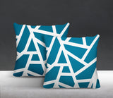 Clarion Abstract Reversible Indoor/Outdoor Square Pillow