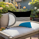 Cassie Abstract Outdoor Reversible Throw Rectangular Pillow