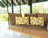 No Decorative Addition Outdoor Reversible Throw Rectangular Pillow