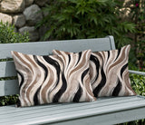 Clark Zebra Print Indoor/Outdoor Reversible Rectangular Pillow