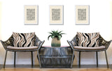 Clark Zebra Print Indoor/Outdoor Reversible Rectangular Pillow
