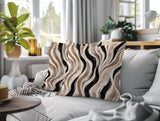 Clark Zebra Print Indoor/Outdoor Reversible Square Pillow