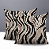 Clark Zebra Print Indoor/Outdoor Reversible Square Pillow
