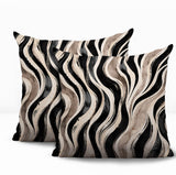 Clark Zebra Print Indoor/Outdoor Reversible Square Pillow