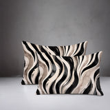 Clark Zebra Print Indoor/Outdoor Reversible Rectangular Pillow