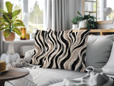 Clark Zebra Print Indoor/Outdoor Reversible Square Pillow