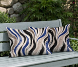Clark Zebra Print Indoor/Outdoor Reversible Rectangular Pillow