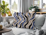 Clark Zebra Print Indoor/Outdoor Reversible Square Pillow
