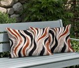 Clark Zebra Print Indoor/Outdoor Reversible Rectangular Pillow
