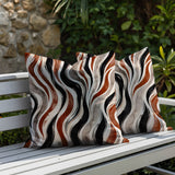 Clark Zebra Print Indoor/Outdoor Reversible Square Pillow