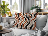 Clark Zebra Print Indoor/Outdoor Reversible Square Pillow