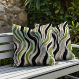 Clark Zebra Print Indoor/Outdoor Reversible Square Pillow