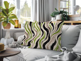 Clark Zebra Print Indoor/Outdoor Reversible Square Pillow