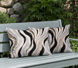 Clark Zebra Print Indoor/Outdoor Reversible Rectangular Pillow