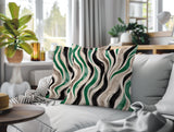 Clark Zebra Print Indoor/Outdoor Reversible Square Pillow