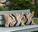Clark Zebra Print Indoor/Outdoor Reversible Rectangular Pillow