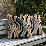 Clark Zebra Print Indoor/Outdoor Reversible Square Pillow