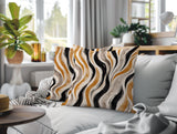 Clark Zebra Print Indoor/Outdoor Reversible Square Pillow