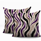 Clark Zebra Print Indoor/Outdoor Reversible Square Pillow