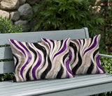 Clark Zebra Print Indoor/Outdoor Reversible Rectangular Pillow