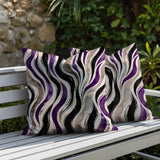 Clark Zebra Print Indoor/Outdoor Reversible Square Pillow