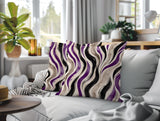 Clark Zebra Print Indoor/Outdoor Reversible Square Pillow