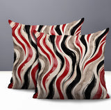Clark Zebra Print Indoor/Outdoor Reversible Square Pillow