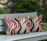 Clark Zebra Print Indoor/Outdoor Reversible Rectangular Pillow