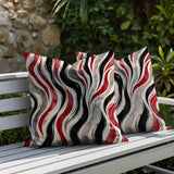 Clark Zebra Print Indoor/Outdoor Reversible Square Pillow