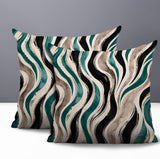 Clark Zebra Print Indoor/Outdoor Reversible Square Pillow