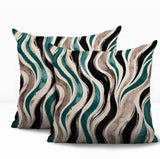 Clark Zebra Print Indoor/Outdoor Reversible Square Pillow
