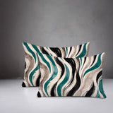 Clark Zebra Print Indoor/Outdoor Reversible Rectangular Pillow