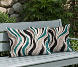 Clark Zebra Print Indoor/Outdoor Reversible Rectangular Pillow