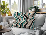 Clark Zebra Print Indoor/Outdoor Reversible Square Pillow
