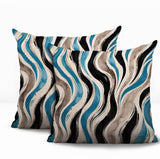 Clark Zebra Print Indoor/Outdoor Reversible Square Pillow