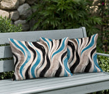 Clark Zebra Print Indoor/Outdoor Reversible Rectangular Pillow