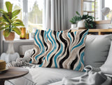 Clark Zebra Print Indoor/Outdoor Reversible Square Pillow